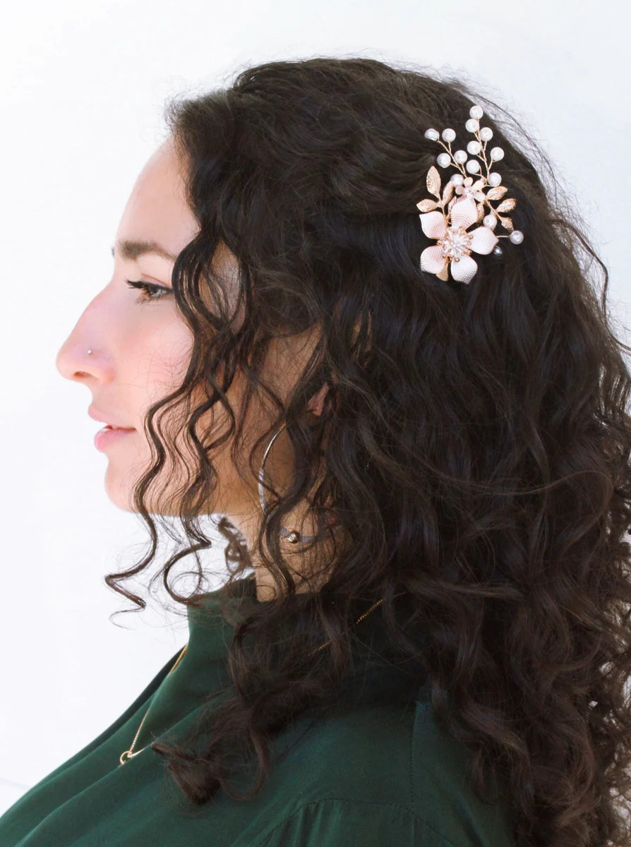 BLOSSOM HAIR CLIP IN ROSE GOLD | raëliv