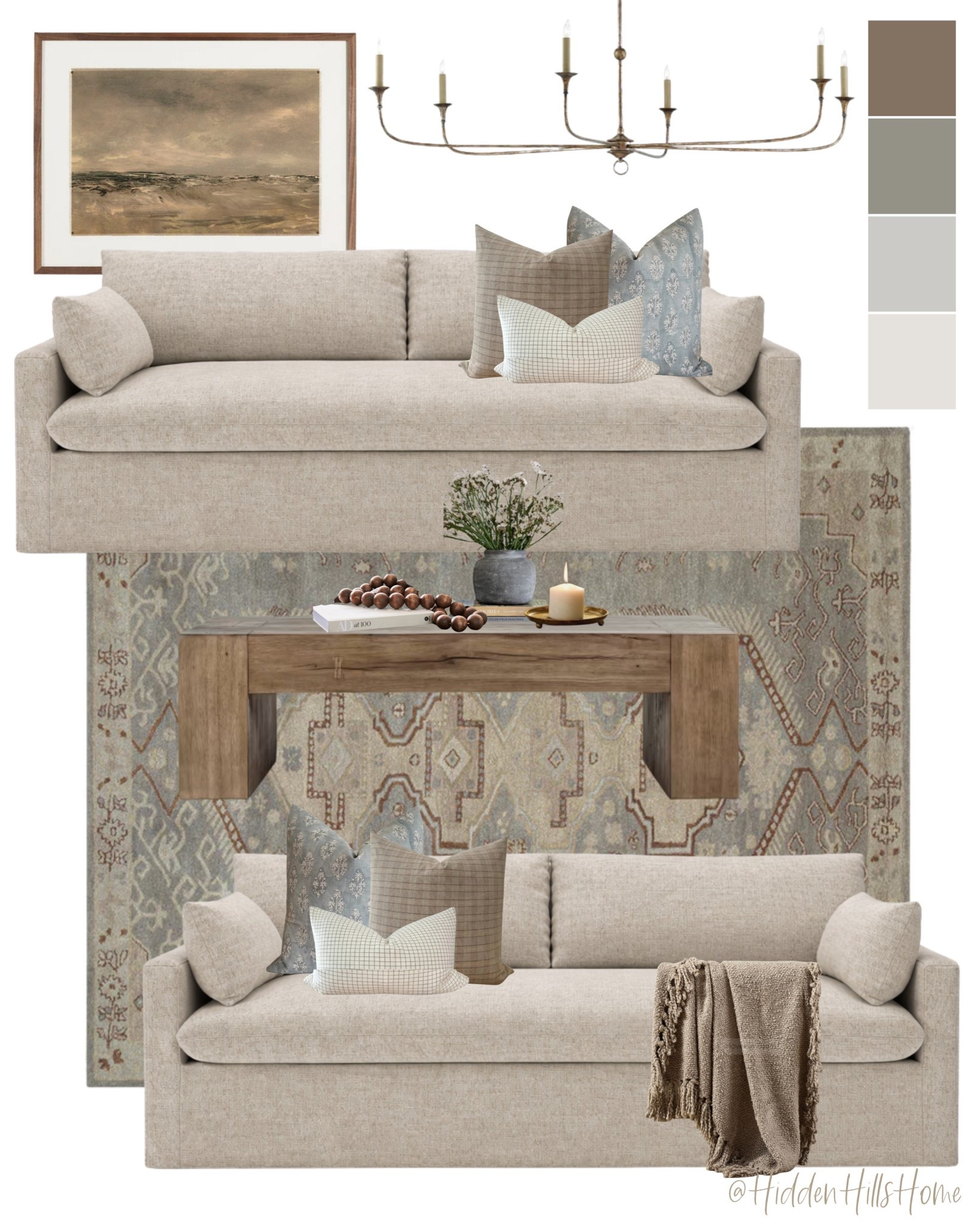 Living room decor ideas, living room inspiration, home decor, living room mood board, sofa, coffee table, living room rug 

#LTKSeasonal #LTKHome #LTKSaleAlert