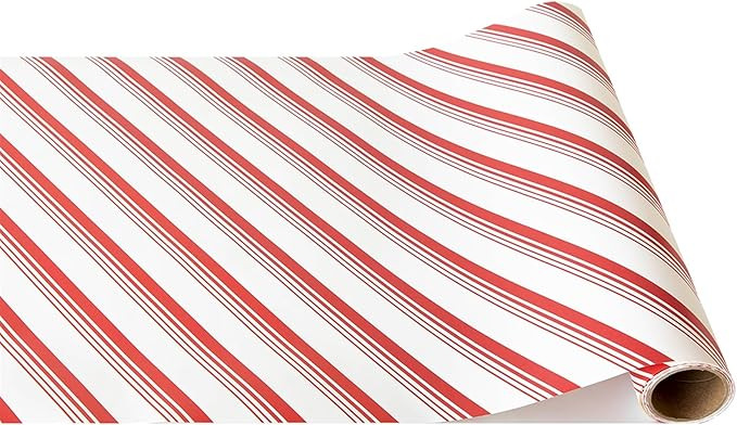 Red Peppermint Christmas Table Runner - Paper Table Roll for Parties and Winter Holidays - Dispos... | Amazon (US)