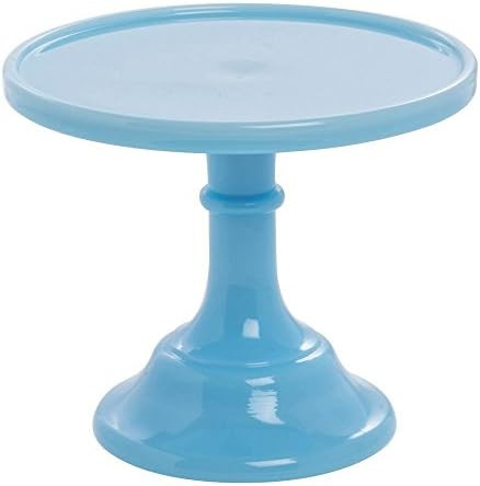 Mosser Glass Vintage Cake Stand Robin Egg Blue Glass - 6"Dia x 5 1/2"H | Amazon (US)