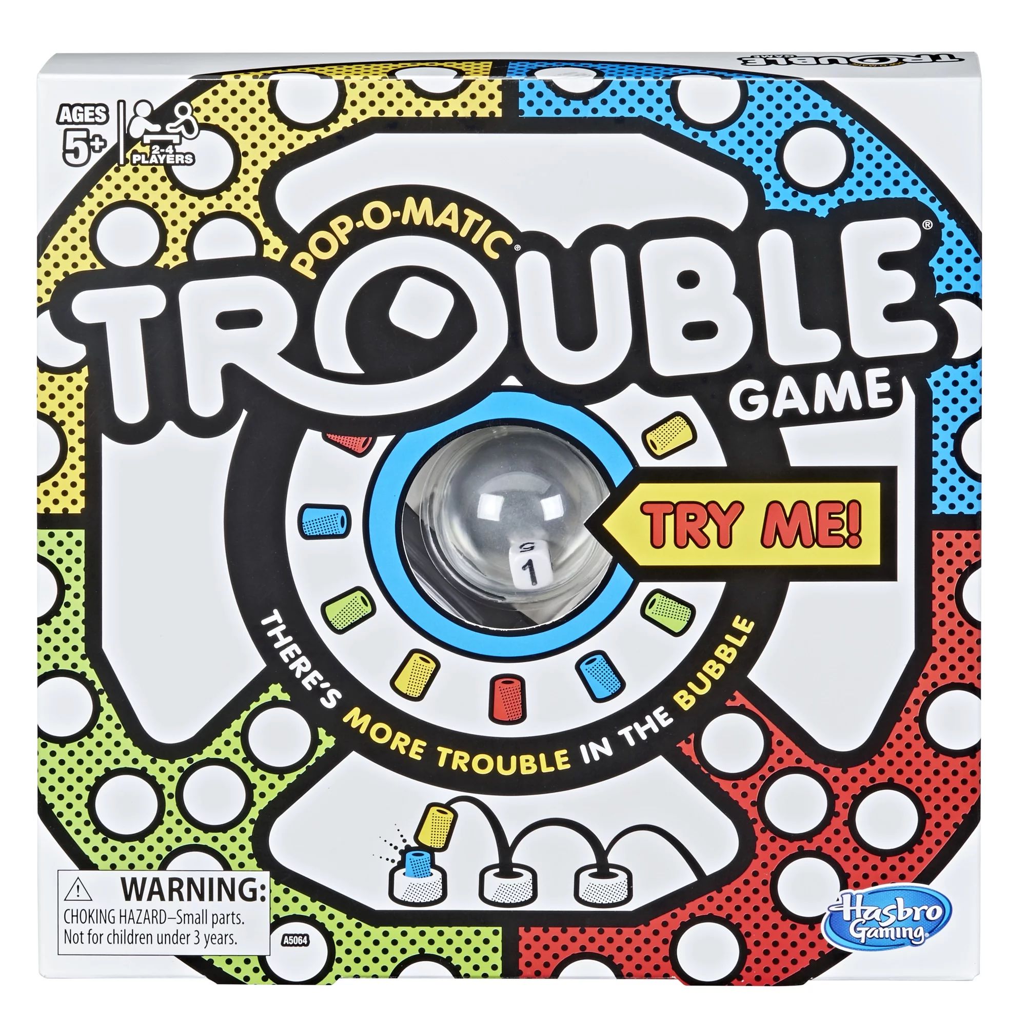 Trouble Kids Board Game, Pop-o-Matic, Family Board Games for Kids - Walmart.com | Walmart (US)