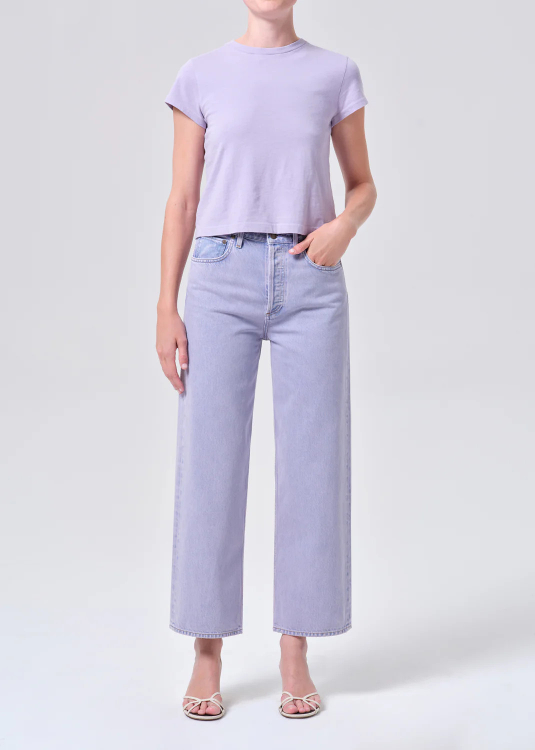 Ren High Rise Wide Leg in Aura | AGOLDE
