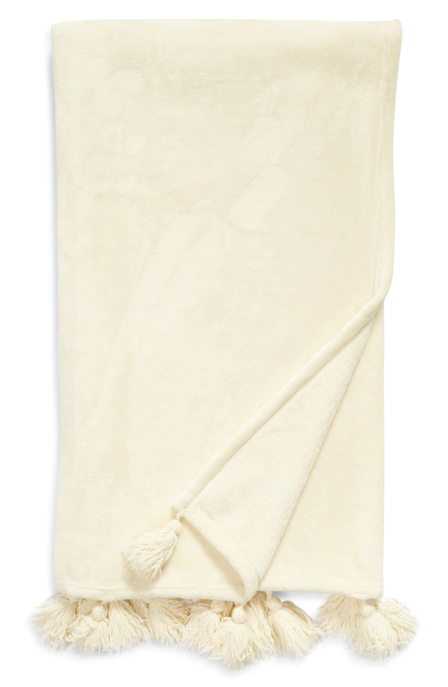 Bliss Plush Tassel Throw | Nordstrom