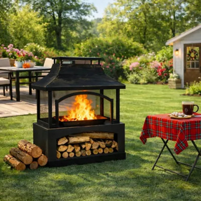 Red Mountain Valley 37 in. Outdoor Wood Burning Fireplace | Tractor Supply