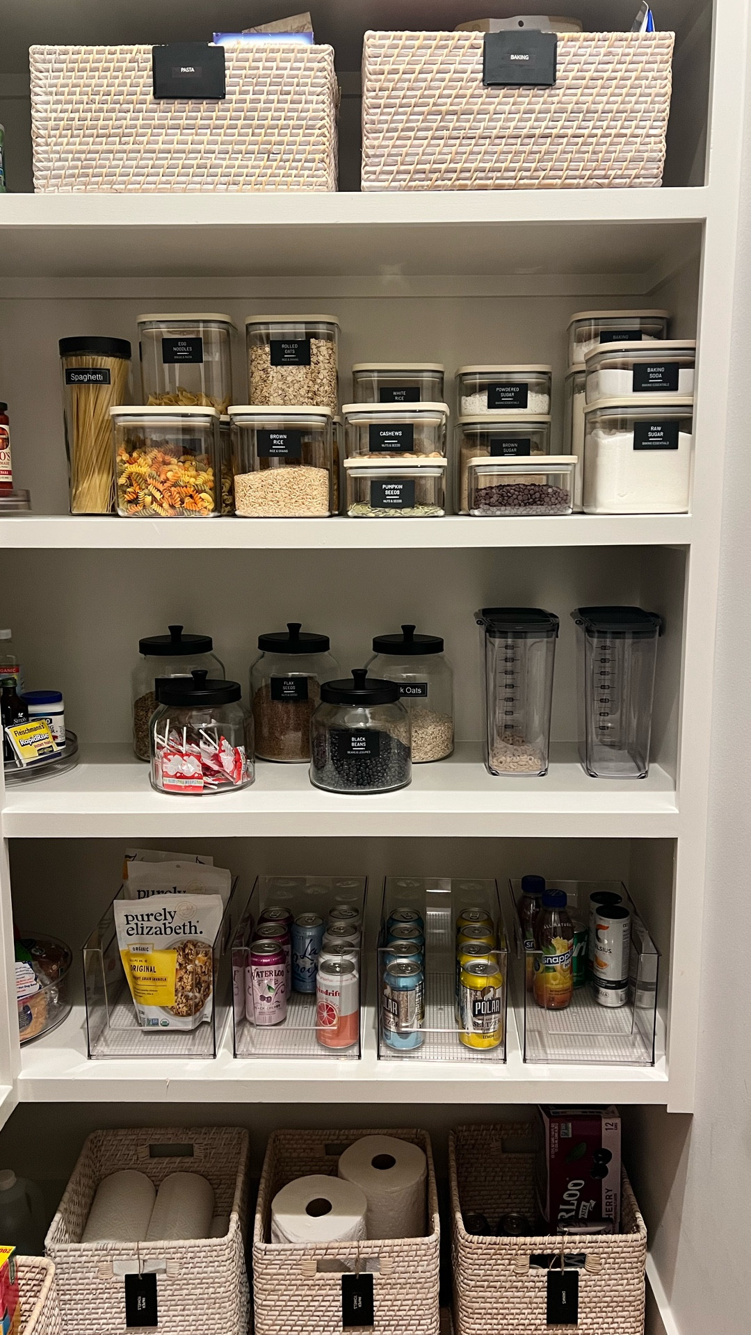 Pretty, functional pantry makeover. The Container Store favorites and similar pantry products linked.

#LTKHome
