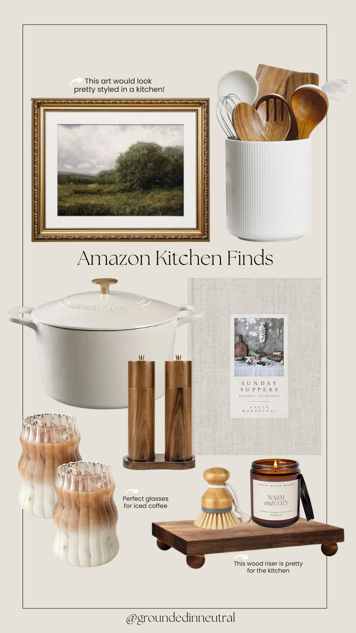 Some of my favorite Amazon kitchen finds. 🤎

Amazon home, kitchen finds, coffee glasses, cook book, Dutch oven, utensil holder, landscape art

#LTKStyleTip #LTKHome