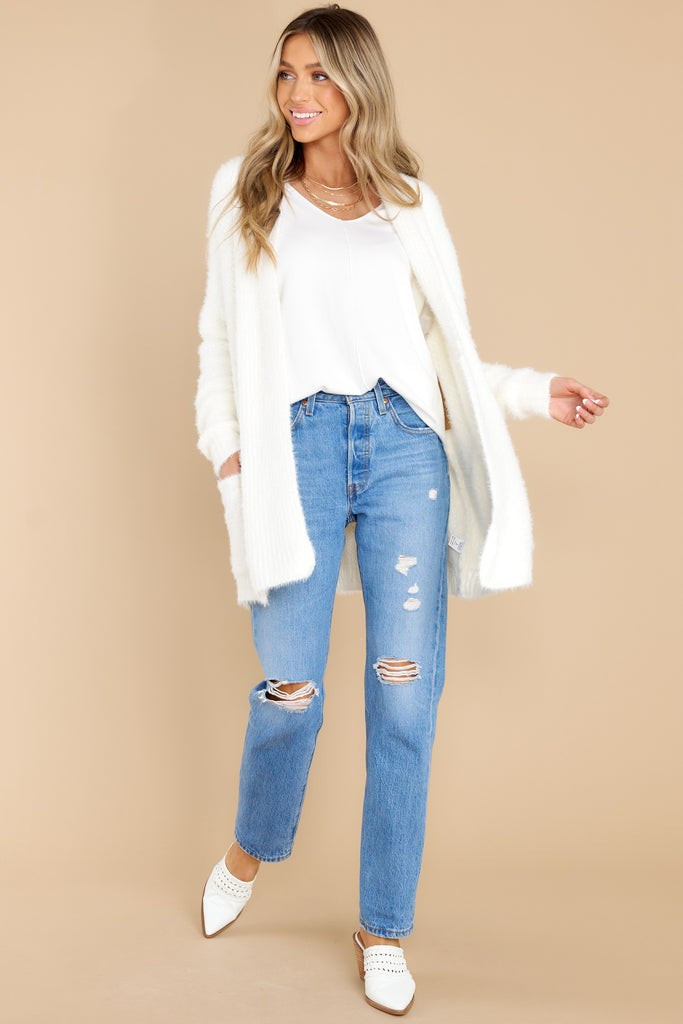 Wandering Cloud Ivory Cardigan | Red Dress 