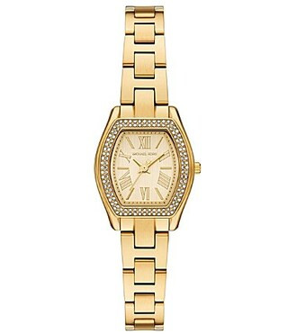Michael Kors Women's Chelsea Quartz Three-Hand Stainless Steel Bracelet Watch - Gold | Dillard's