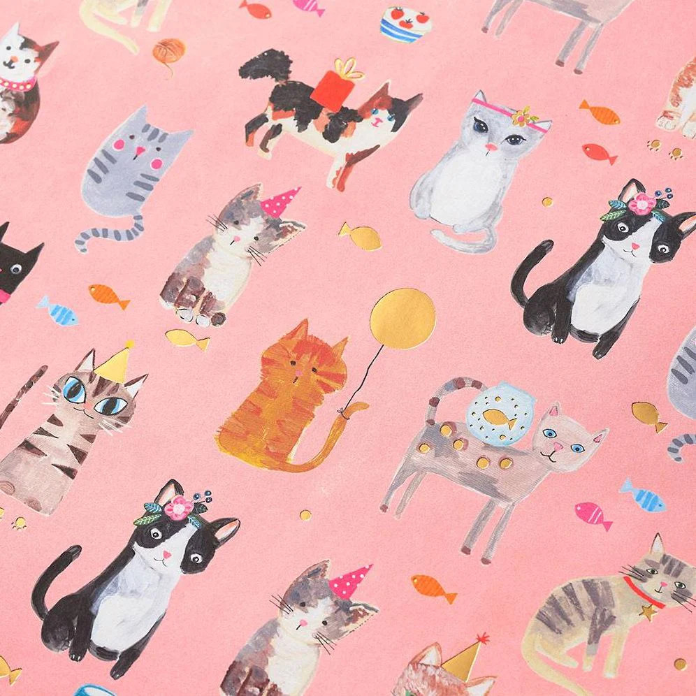 Party Cats Flat Wrap | Paper Source