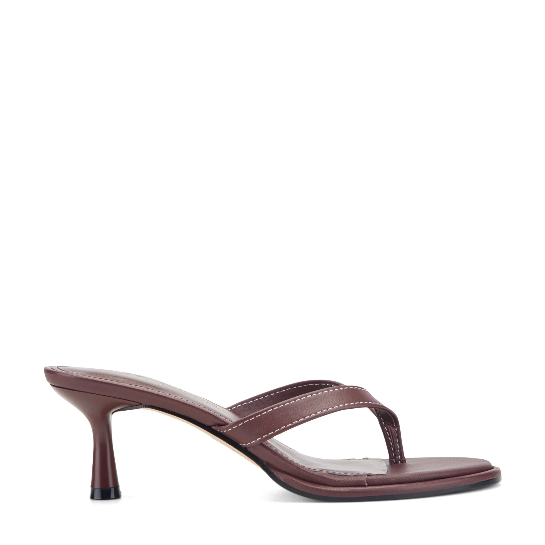 Women's Antonia Leather Thong Sandal - Merlot Leather | Marc Fisher Footwear | Marc Fisher