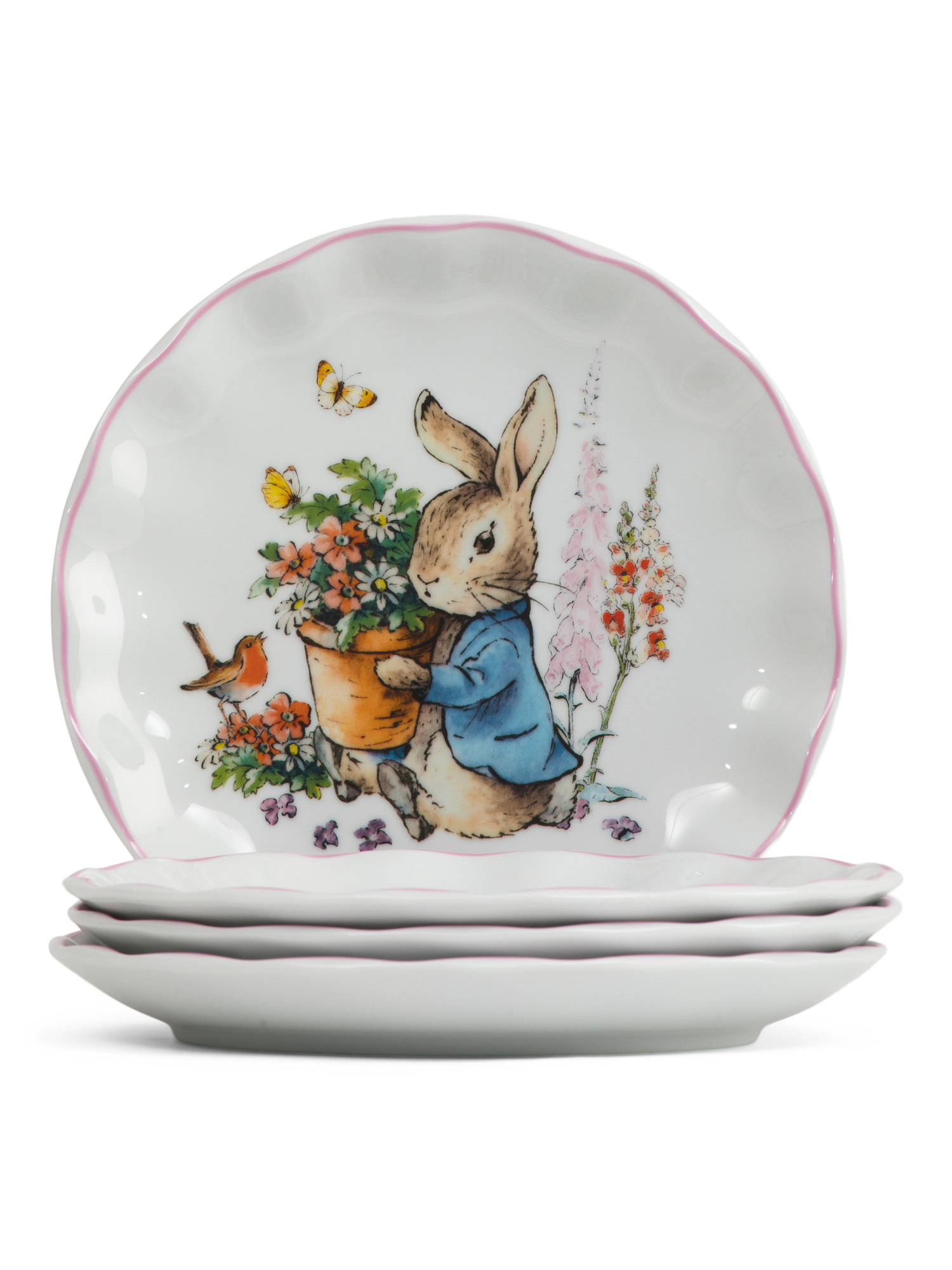 Set Of 4 Classic Scalloped Salad Plates | TJ Maxx