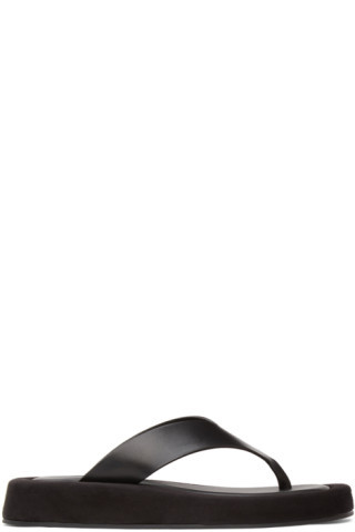 Black Ginza Sandals | SSENSE