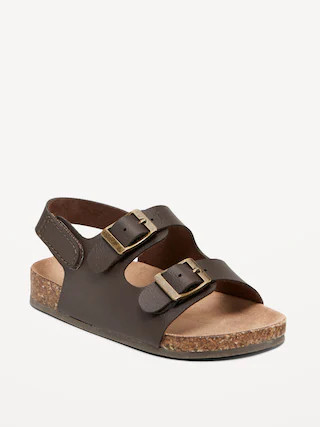 Faux-Leather Buckled Strap Sandals for Baby | Old Navy (CA)
