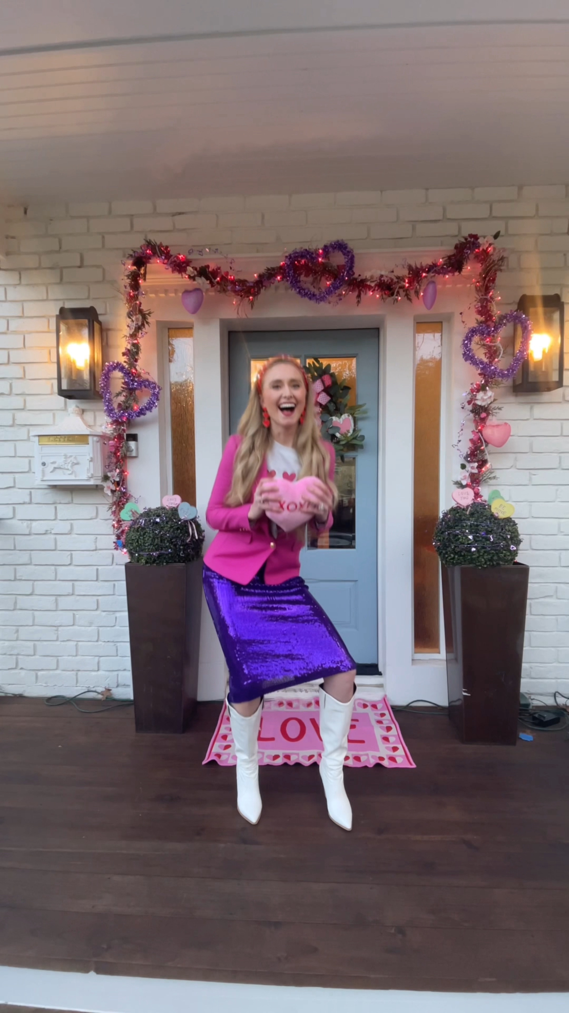 
Transform your front porch into Valentines Day. All the decorations are listed below! #valentines #valentinesfrontporch#valentinesdecor

#LTKSeasonal #LTKhome #LTKstyletip