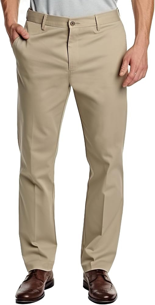 YUCENFU Mens Straight Fit Stretch Casual Pants Elastic Waist Casual Pants for Men | Amazon (US)