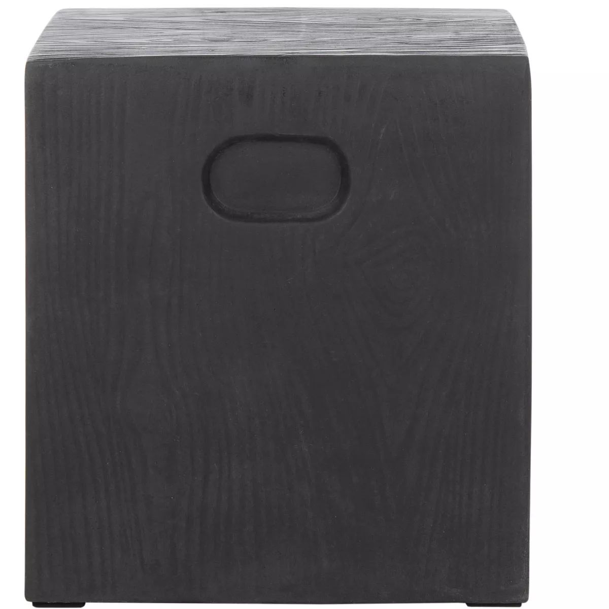 Cube Indoor/Outdoor Modern Concrete Accent Table - Black - Safavieh. | Target