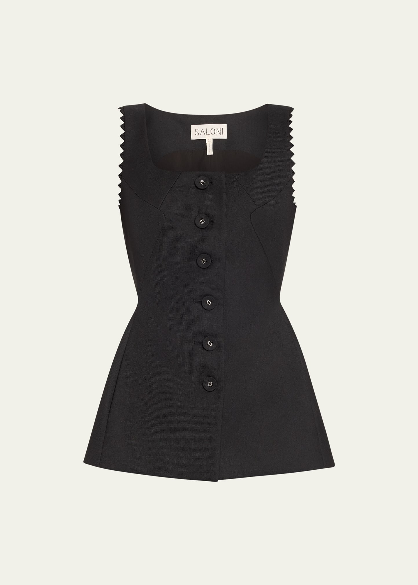Saloni Bibba-B Tailored Sleeveless Jacket | Bergdorf Goodman
