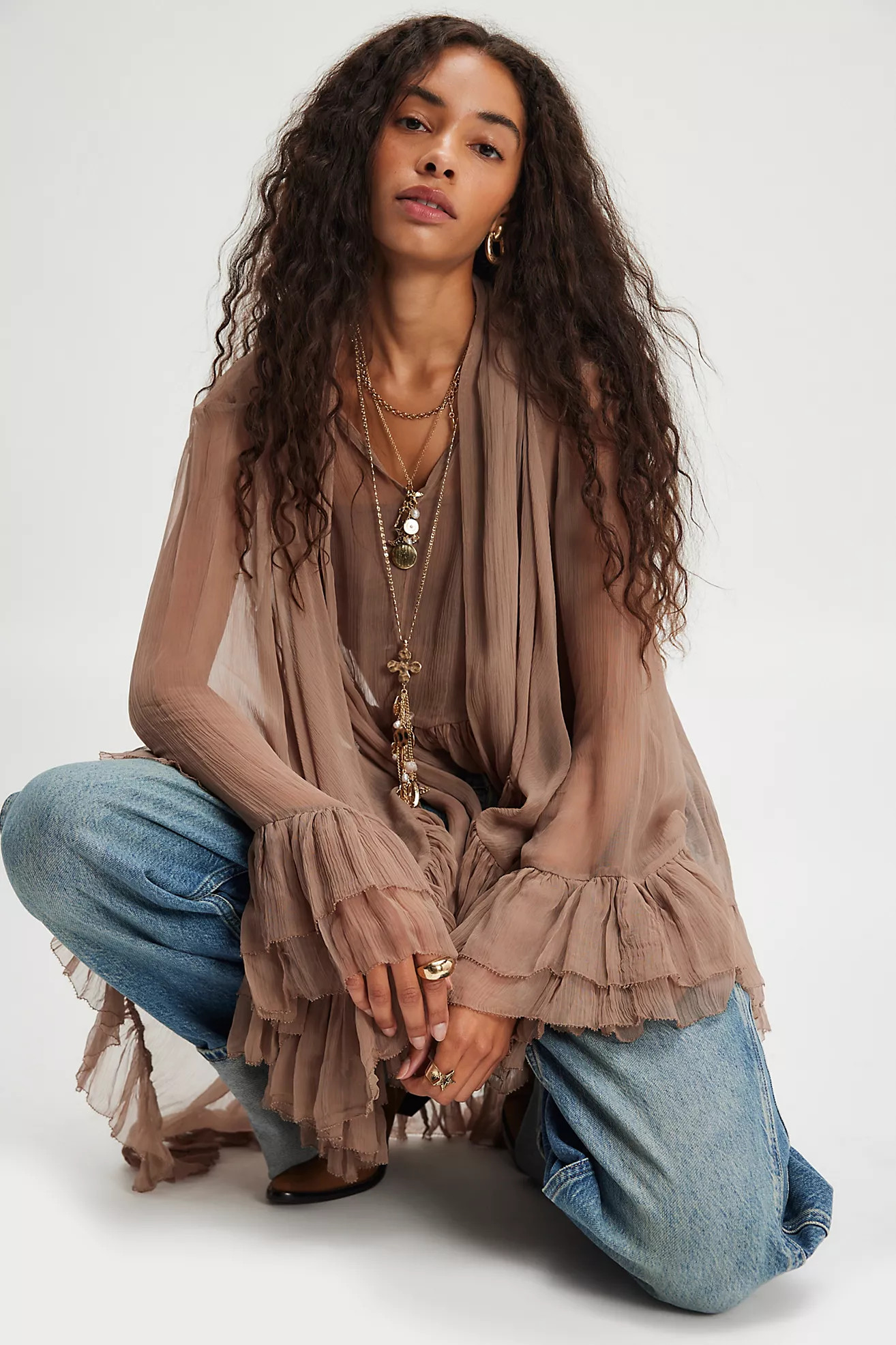 Full Sleeve Frill Top | Free People (Global - UK&FR Excluded)