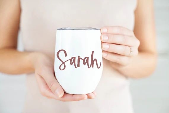 Personalized Wine Tumbler Bridesmaid Gift Bridesmaid - Etsy | Etsy (US)