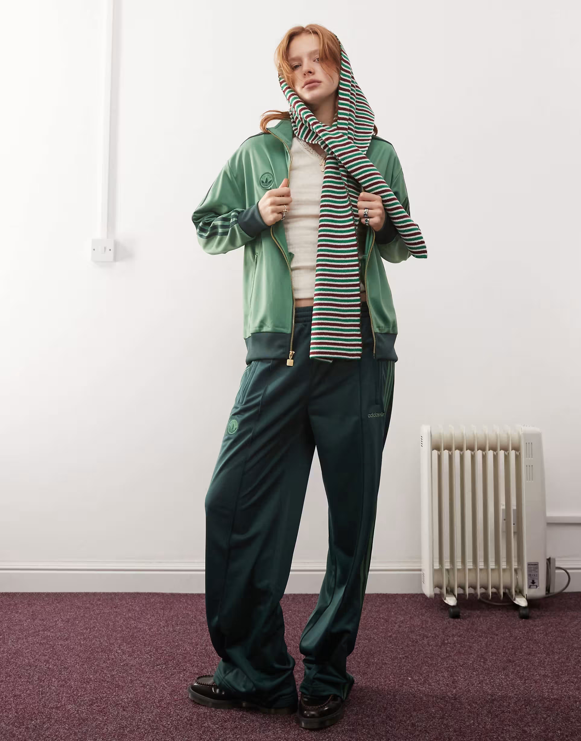 adidas Originals firebird track pants in green | ASOS | ASOS (Global)