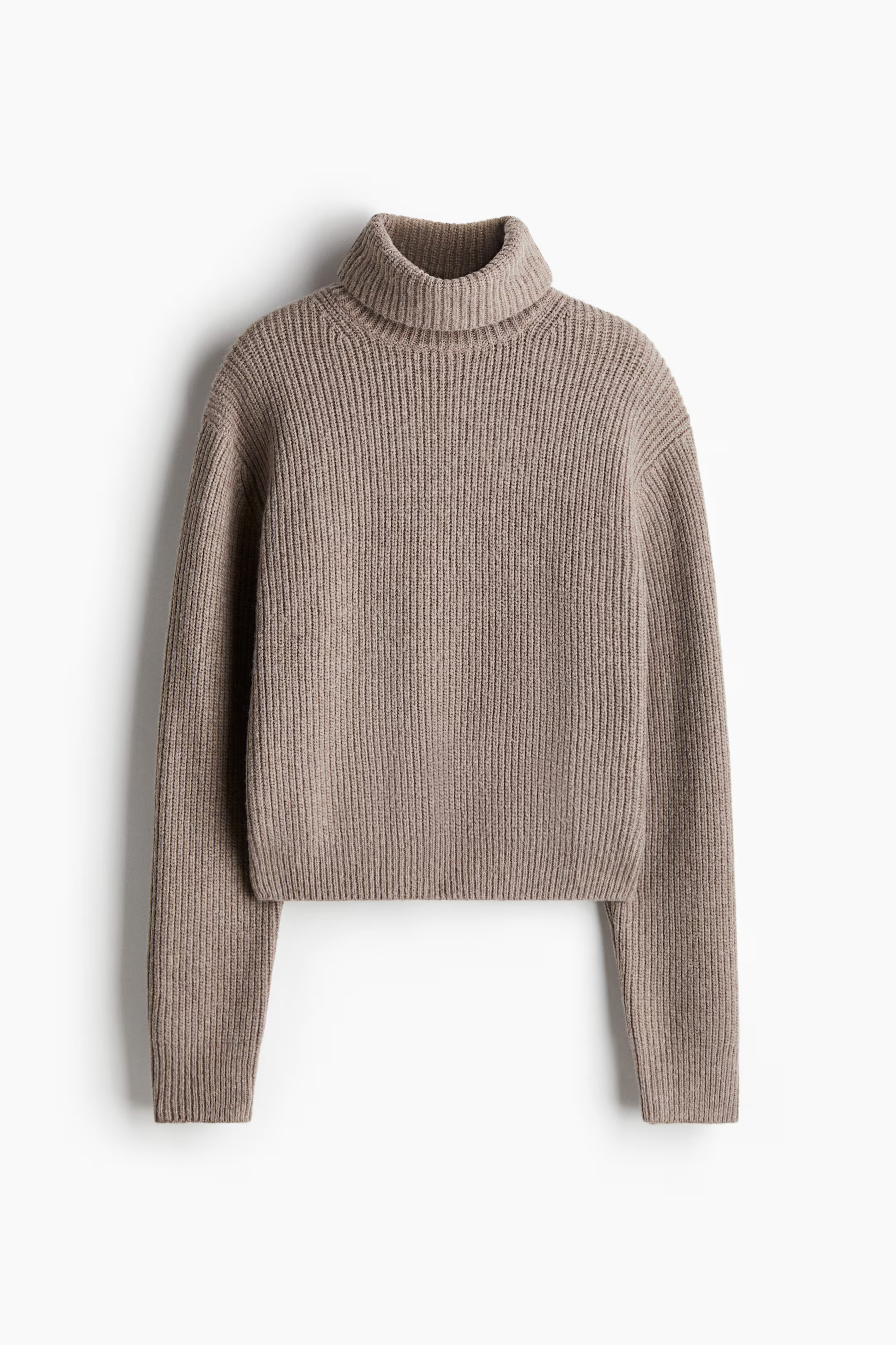 Rib-knit polo-neck jumper | H&M (UK, MY, IN, SG, PH, TW, HK)