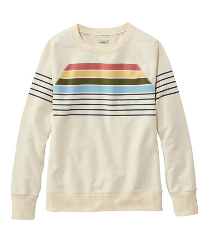 Women's L.L.Bean 24/7 Sweats, Crewneck Stripe | L.L. Bean