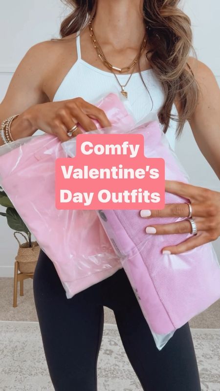 ✨These oversized tops would make the comfiest Valentine’s Day outfit!! 

✨Both are tunic length and fit oversized. I’m wearing a size small in both. 

#valentinesdayoutfit #pinkshirt #comfyoutfit | Valentines Day outfit 

#LTKfindsunder100 #LTKfindsunder50 #LTKSeasonal