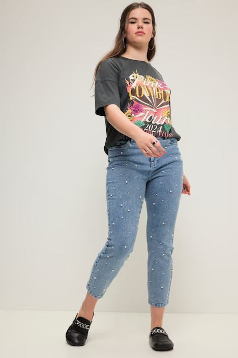 Mom Jeans with Pearls | Ulla Popken - US & CA