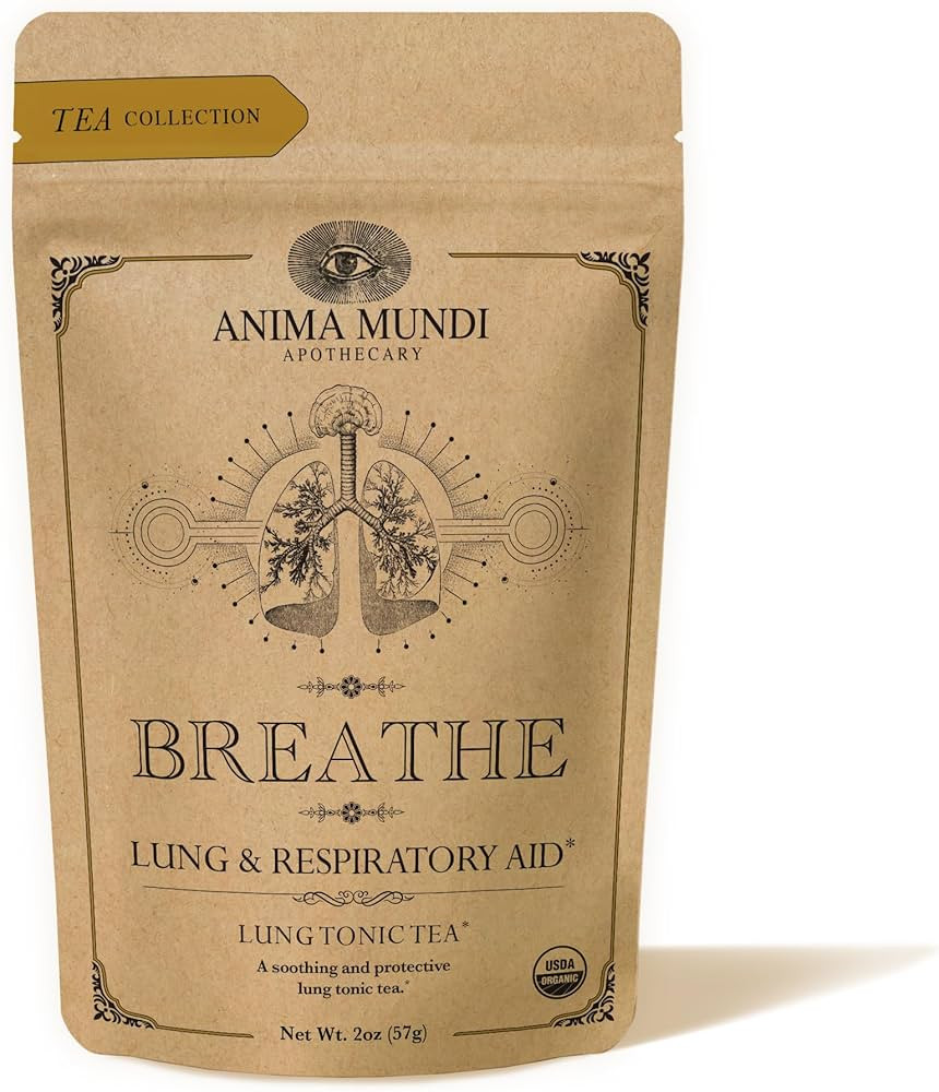 Anima Mundi Breathe Lung Tonic Tea - Herbal Tea Blend with Astragalus, Reishi, Nettles and Ginger... | Amazon (US)
