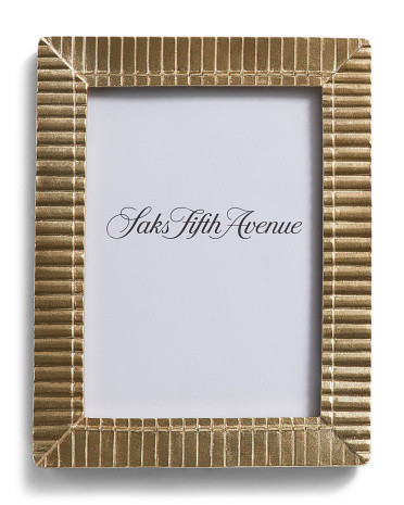5x7 Lined Gilded Glam Tabletop Picture Frame | TJ Maxx