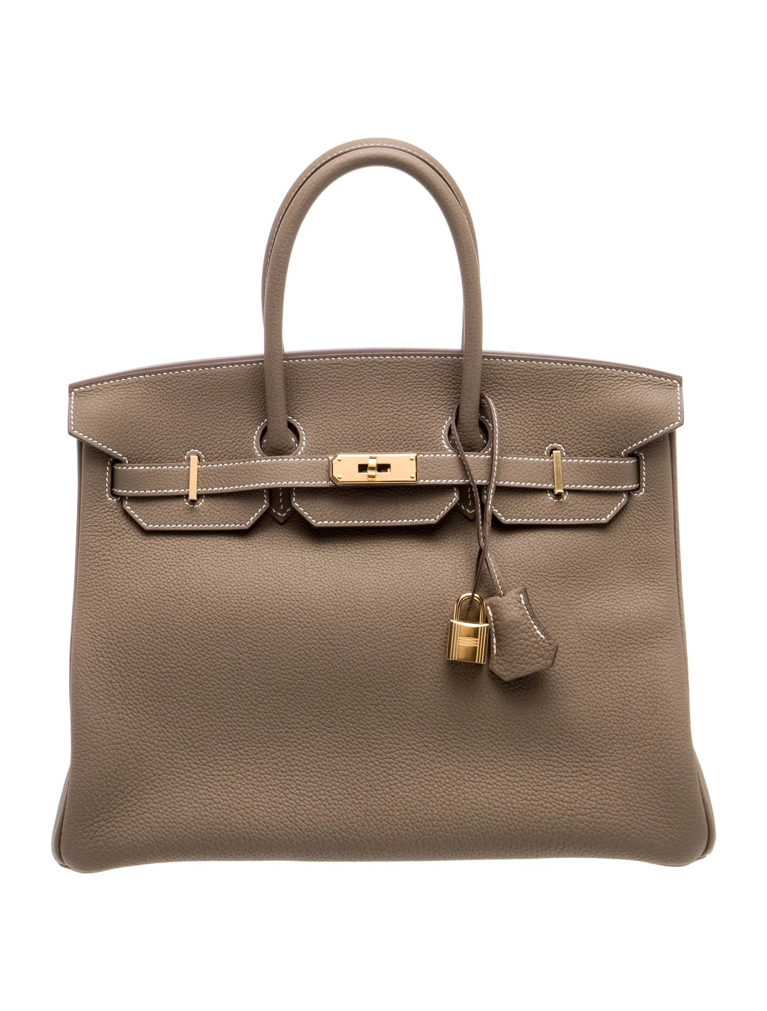 Hermès Togo Birkin 35 - Neutrals Handle Bags, Handbags - HER810193 | The RealReal | The RealReal