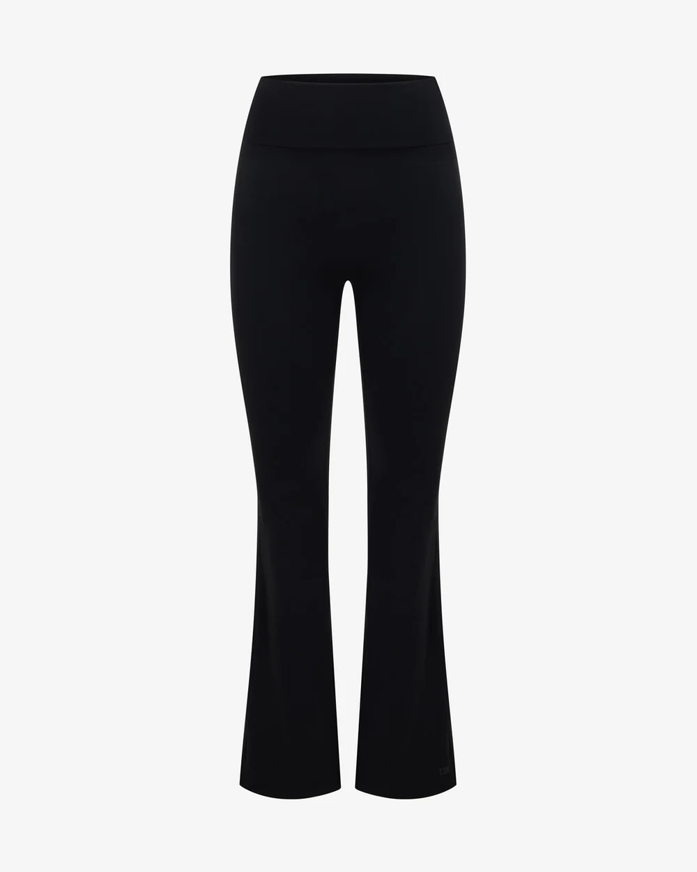 Form Invisible Scrunch Flare Fold Over Leggings | Black | Crop Shop Boutique US