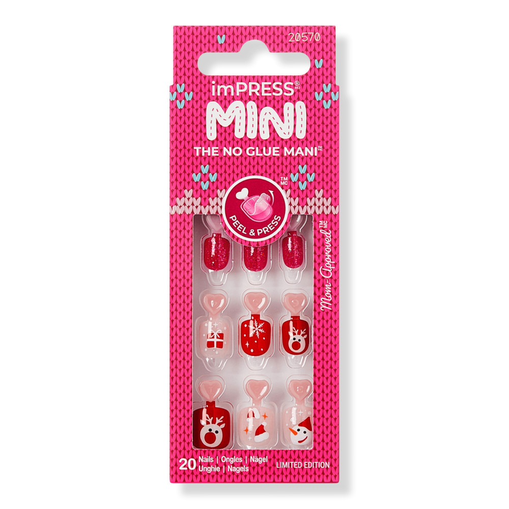 Kiss imPRESS Mini Holiday Press On Nails - Cozy | Ulta