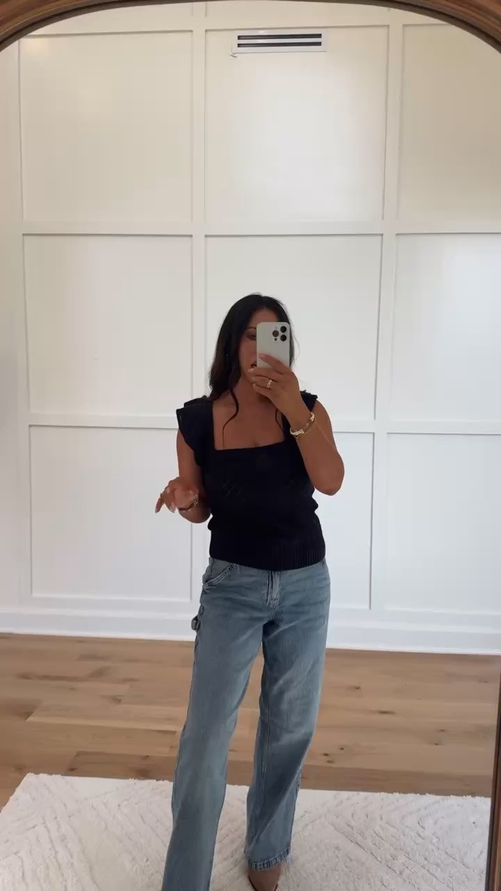 You can never go wrong with a chic black top and great-fitting denim! The beautiful crochet detail and feminine sleeves make this top feel extra special while still being easy enough for everyday wear or a casual date night.
#LTKStyle #LTKFashion #BlackTop #DateNightStyle #CasualChic #DenimStyle #StyleOver30 #MomStyle #OOTD