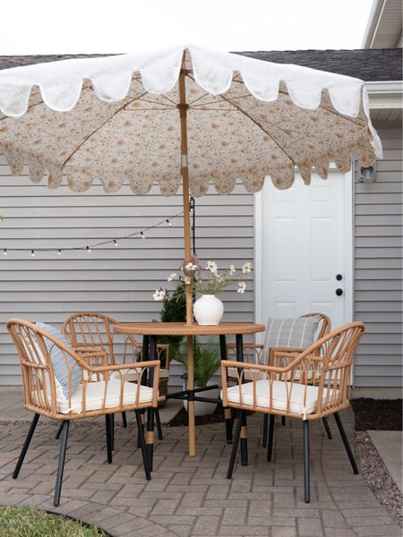 Outdoor furniture, patio furniture, outdoor dining set, patio dining set, patio umbrella, outdoor decor 

#LTKfamily #LTKunder100 #LTKhome