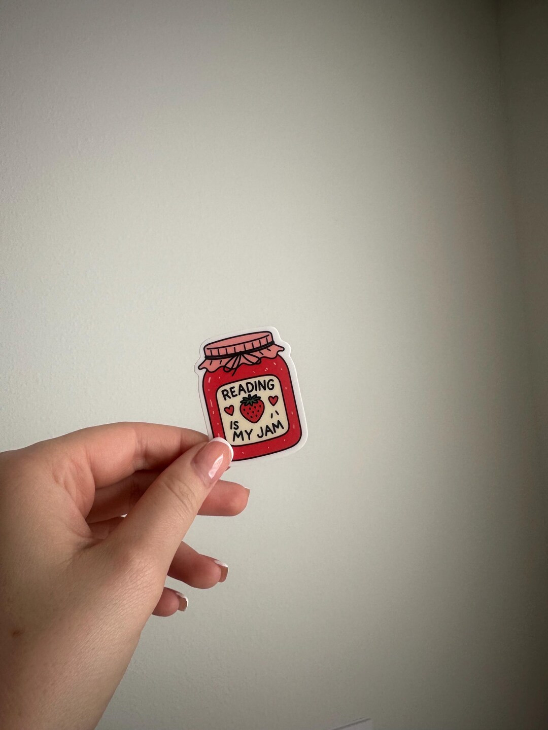 Reading is my Jam sticker, funny, cute, meme, personalized, books, girlie, book reader, sticker, ... | Etsy (US)