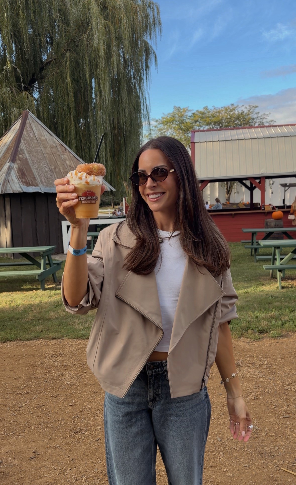 Jacket is 30% off!! Wearing my true size S. Wore it to the Apple orchard tonight 🤎

#LTKSaleAlert #LTKootd #LTKSeasonal