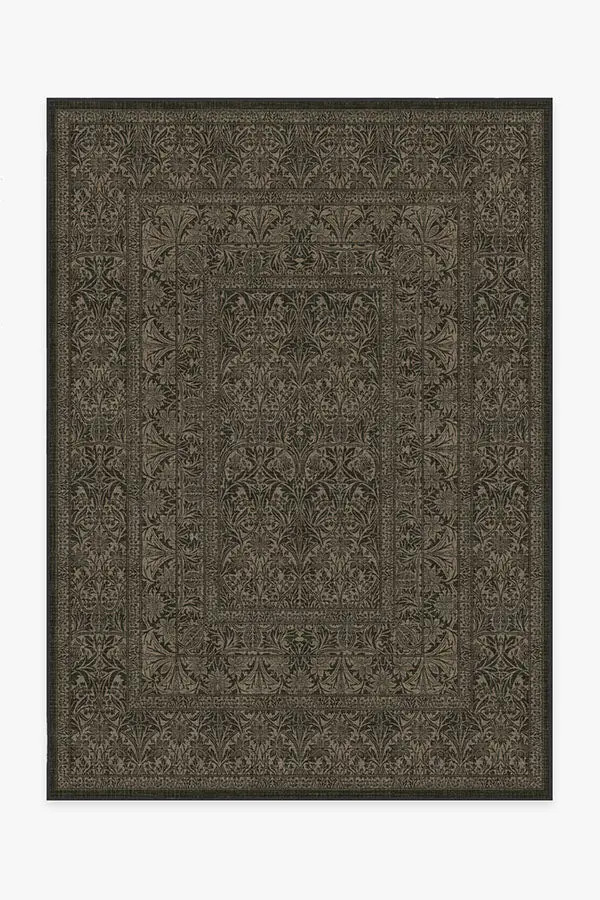 Morris & Co. Bluebell Soft Black Rug | Ruggable
