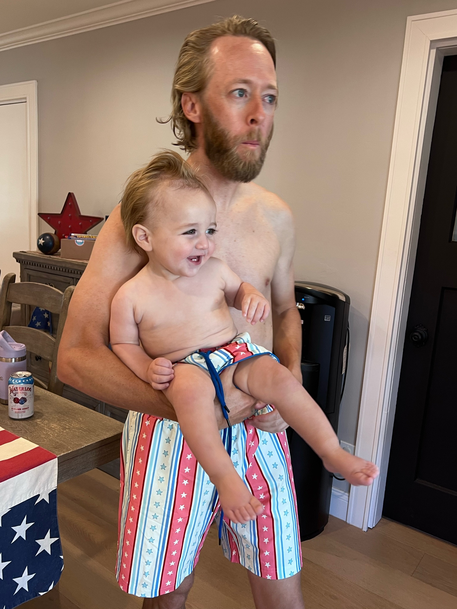 Sweethoneyclothing.com Swim 🇺🇸
Small Men’s & 6-12 Baby Boy 
Runner is on sale $49.50! 
Linked other PB 🇺🇸 items that are hidden on buffet table 

#LTKMens #LTKSwim #LTKBaby