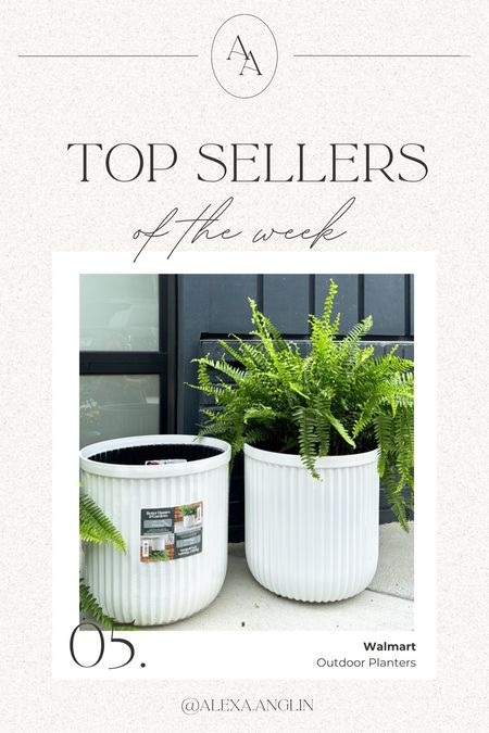 Top sellers of the week— Walmart outdoor planters 

These may be the best find of the season! You just can’t beat the price + quality of these! // patio decor // planting pots // Walmart finds 

#LTKfindsunder50 #LTKSeasonal #LTKhome