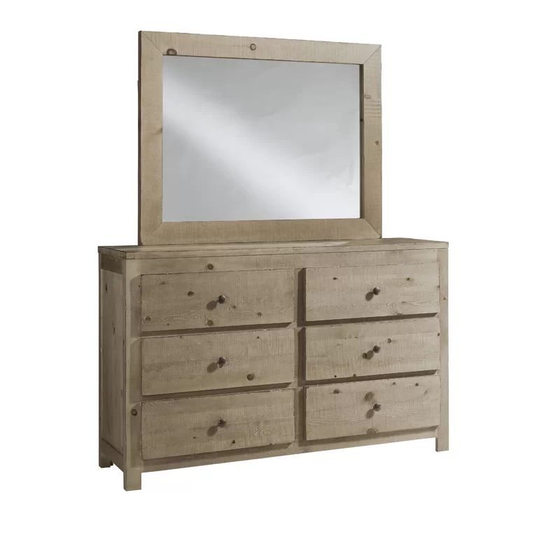 Sedgefield 6 Drawer Double Dresser with Mirror | Wayfair North America