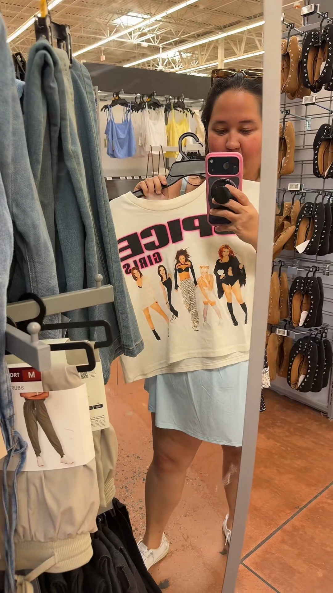Millennials are about to lose it over this drop.Walmart is hitting us with all the 90s & 2000s nostalgia. Spice Girls, Britney, Shania Twain?! Ima act like I haven't worn this before 😜

#LTKvlog #LTKPlusSize #LTKSaleAlert