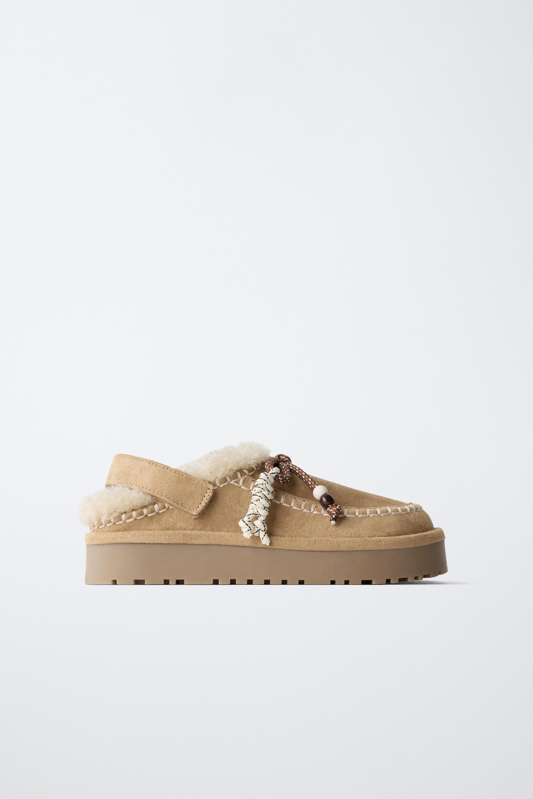 FAUX FUR BACKLESS CLOGS | Zara US