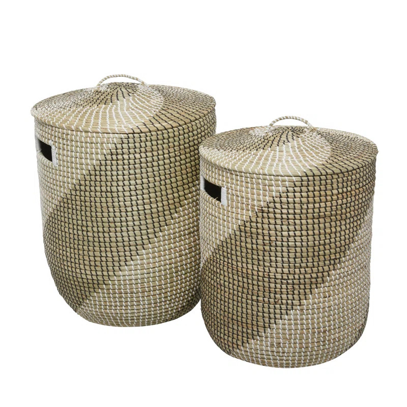 2 Piece Seagrass Basket Set | Wayfair North America