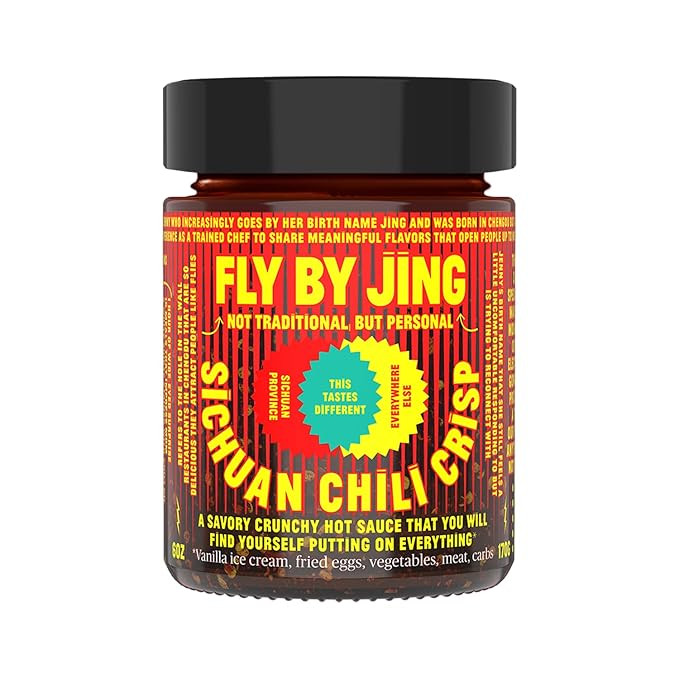 FLYBYJING Sichuan Chili Crisp - Premium Spicy Savory All-Natural Vegan Chili Oil - Crunchy Hot Sa... | Amazon (US)