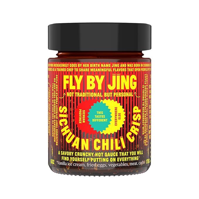 FLYBYJING Sichuan Chili Crisp, Gourmet Spicy Tingly Crunchy Hot Savory All-Natural Chili Oil Sauc... | Amazon (US)
