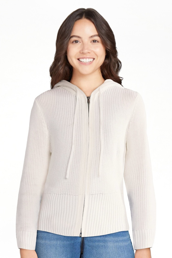 No Boundaries Two Way Zip Up Hoodie Sweater, Lightweight, Women's | Walmart (US)