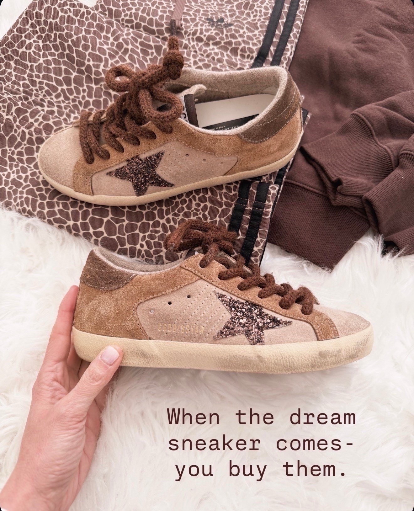 When you find the sneaker you keep reaching for, you just know. These brown neutral Golden Goose pair perfectly with all the cozy spring athleisure pieces.

golden goose sneakers women, brown sneakers outfit women, neutral sneakers outfit, casual athleisure outfit women, comfortable everyday sneakers women, casual spring outfit women, golden goose super star sneakers, neutral casual style

#LTKmomlife #LTKOver40 #LTKgrwm