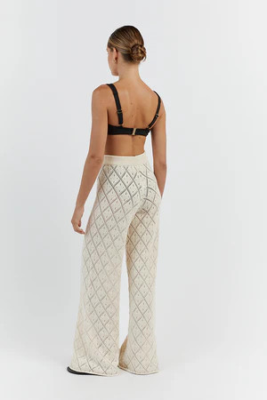 SORRENTO BUTTER CROCHET KNIT PANT | DISSH