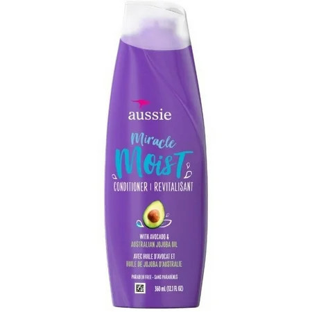 Aussie Miracle Moist Conditioner Avocado & Jojoba Oil 12.1 oz (Pack of 3) | Walmart (US)